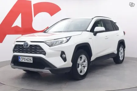 Toyota RAV4 2,5 Hybrid Active Edition - PLUS-PAKETTI / HELMIÄISVALKOINEN / TAKUU / MERKKIHUOLLETTU / TUTKAT / NAVI YMS